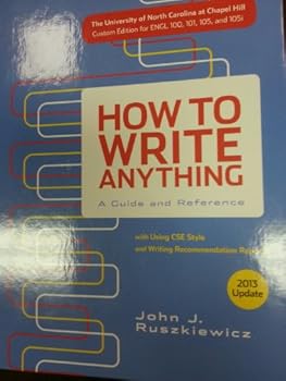 Hardcover HOW TO WRITE ANYTHING,'13 UPDT >CUSTOM< Book