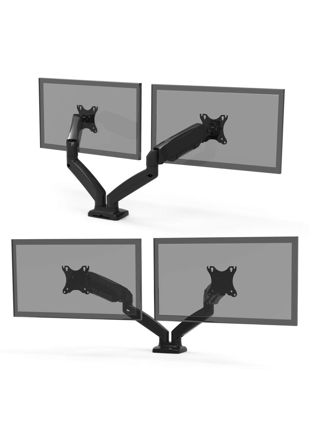 Port Designs Desk Mount Dual Monitors Display Arm