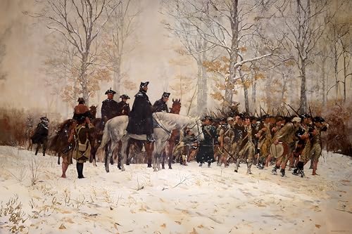 History Galore 24x36 Gallery Poster, The March to Valley Forge, an 1883 Portrait by William B. T. Trego
