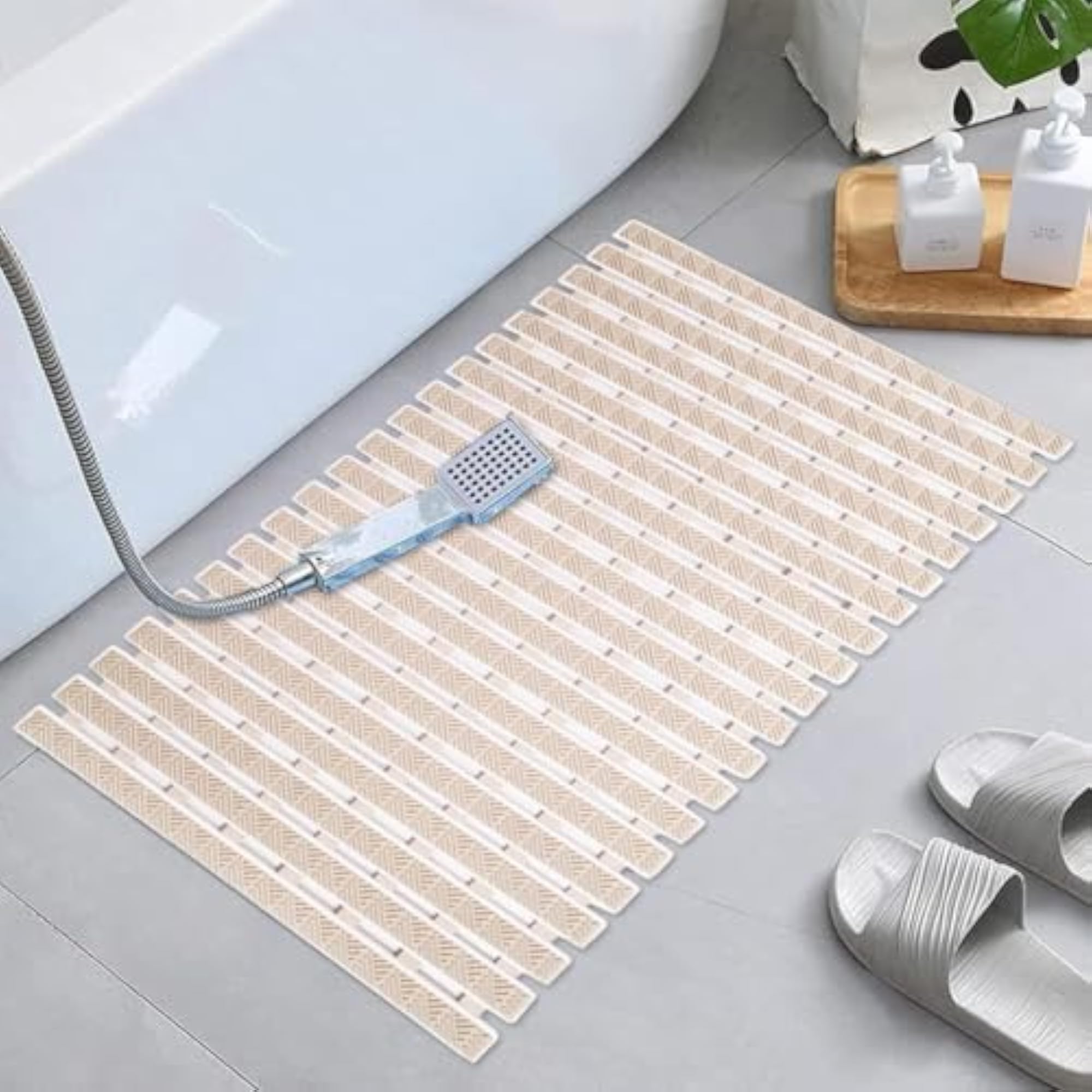 Kavid PVC Shower Mat with Suction Cups