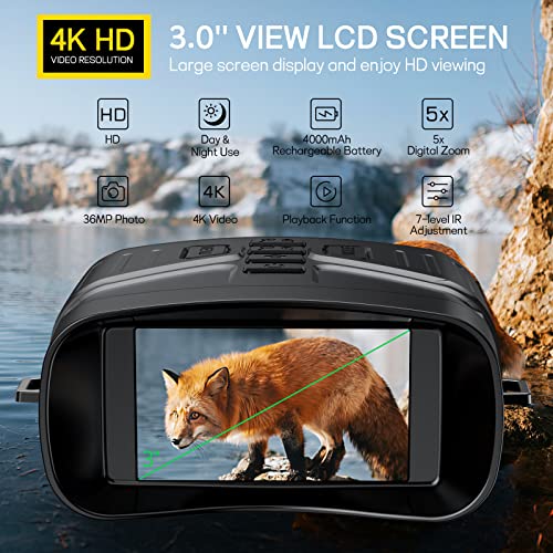 Anyork Night Vision Goggles for Hunting, 4K Infrared Night Vision