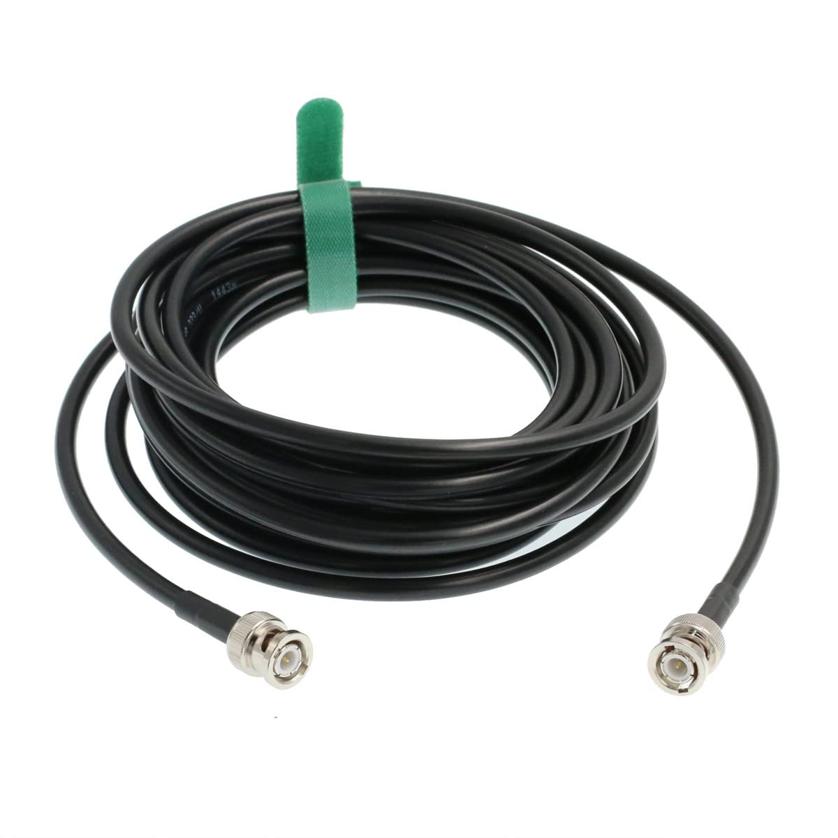 HangTon Cavo coassiale BNC maschio a BNC maschio 6G SDI RG223 RF 50 Ohm, doppia schermatura, bassa perdita di segnale, per video dati GPS LAN/WAN (10 m)