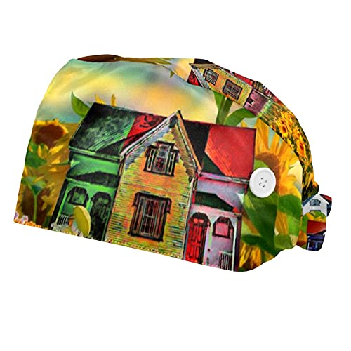 Bonnet d'allaitement réglable pour femme et homme bonnet de travail 2pc