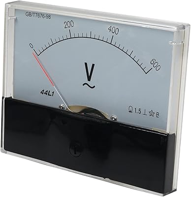 Heyiarbeit AC 0-600V Analog Panel Voltage Gauge 44L1 Volt Meter for Voltage Measurement Devices 1Pcs