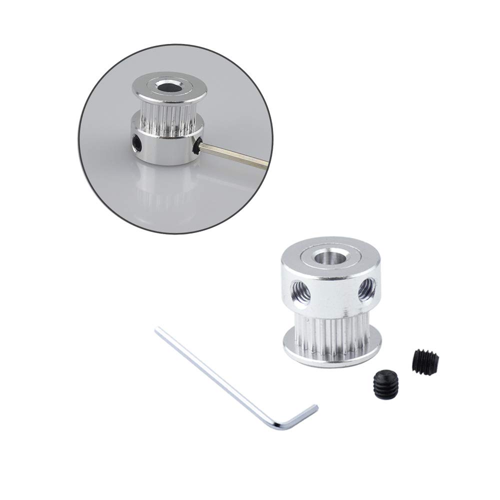 FULARR GT2 Correa Dentada Polea 20 Dientes 5mm Diámetro 6mm Ancho para Impresora 3D