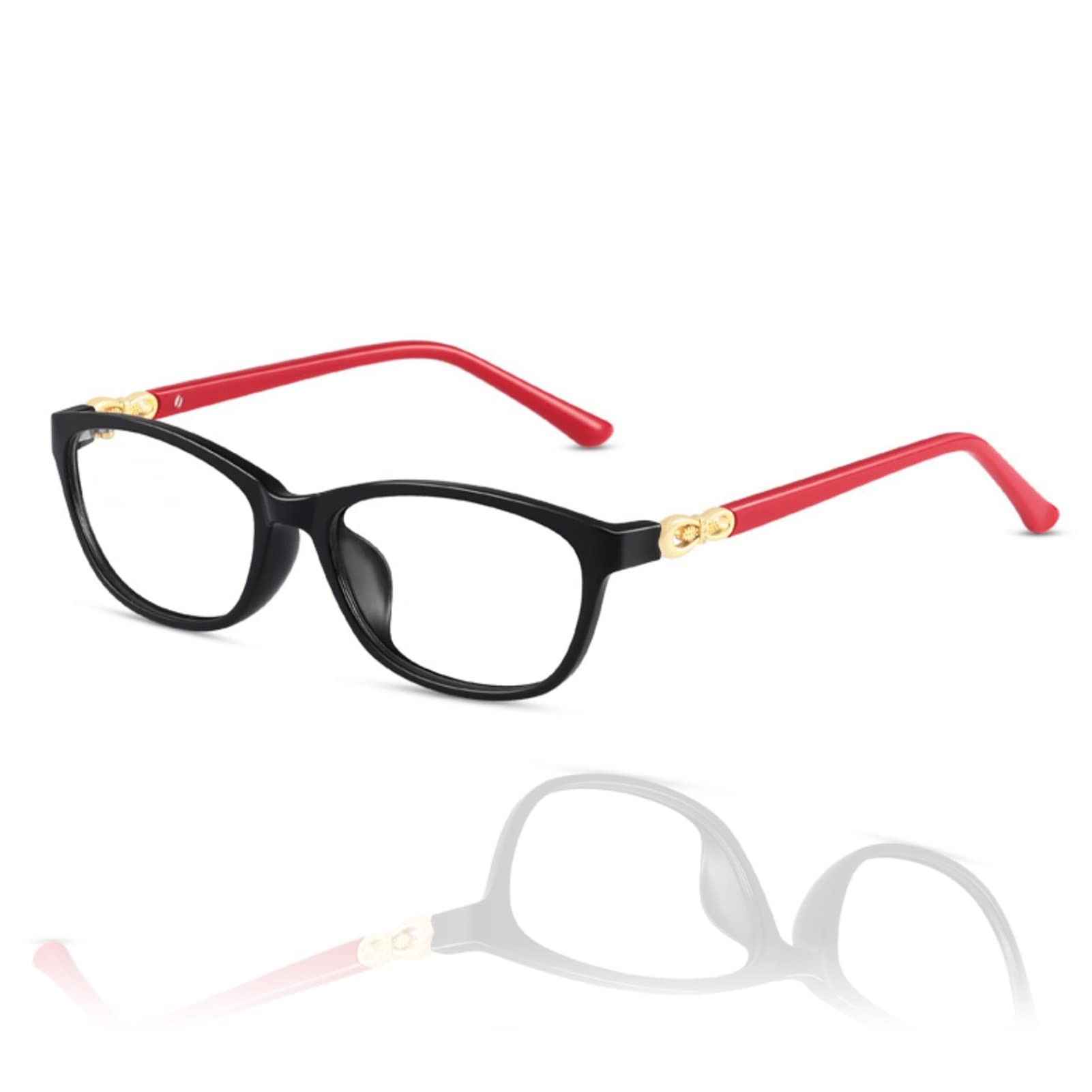 Anti Blue Light Okulary do Czytania, Okulary Komputerowe dla Kobiet, Klasyczne Prostokątne Okulary Presbyoopiczne (Color : Noir, Size : 3.5)