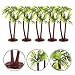 Amosfun 5Pcs Plastic Coconut Palm Model Trees Artificial Trees Miniature Plant for Cake Decorations Pots Bonsai Craft Micro Landscape DIY Decor