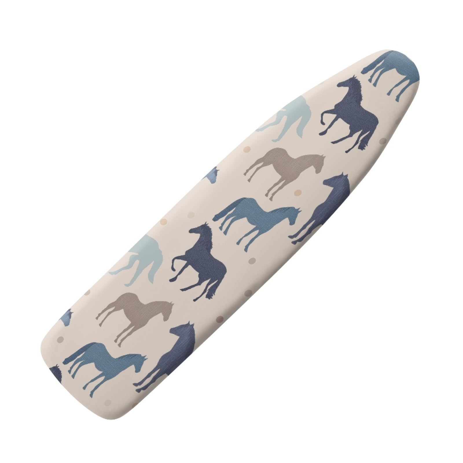 Large ironing board cover 130 x 45 Blue Horse Ironing Board Cover And Thick Padding Easy Fit in Multiple Sizes with Elastic Drawstring,durable,iron board covers fits all,Machine Washable
