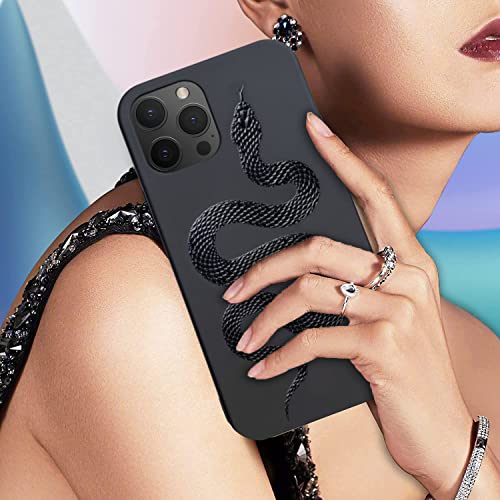 Snake Case Compatible With Iphone 12 Pro Max Phone Case - Cute Cool Snake Designed For Women Girls Men, Snake Pattern Full Body Protection Shockproof Drop Protection Phone Cover Tpu 6.7" #TOP1