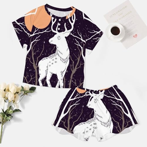 Pyjama femme manches courtes Elan Blanc idéal pour les douces nuits d'été - 7