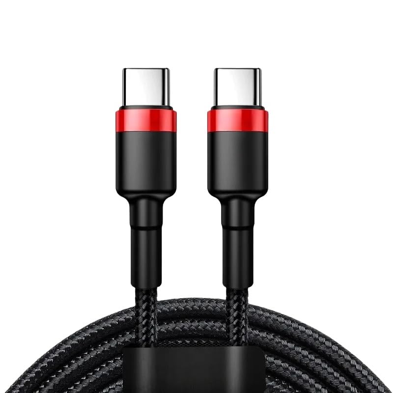 Cavo da USB C a USB tipo C da 100 W per ricarica rapida*/ge 4.0 (cavo grigio 100 W, 0,5 m)