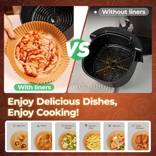 Image of Ctizne 420PCS Round Air Fryer Liners Disposable for Ninja, Gourmia