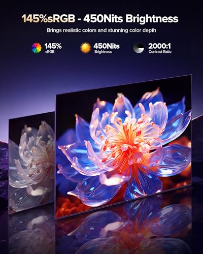 Image of Newsoul 23.8'' Portable Monitor 144Hz Gaming Monitor, 145% sRGB | 2000:1 | FreeSync Built-in Adjustable Stand, Speaker and VESA, USB-C HDMI Large Second Screen for Laptop, Mac-Book, PC, Game Console