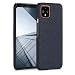 Produktbild kwmobile Hülle kompatibel mit Google Pixel 4 - Stoff Cover Handyhülle - Backcover Schutzhülle in Dunkelblau