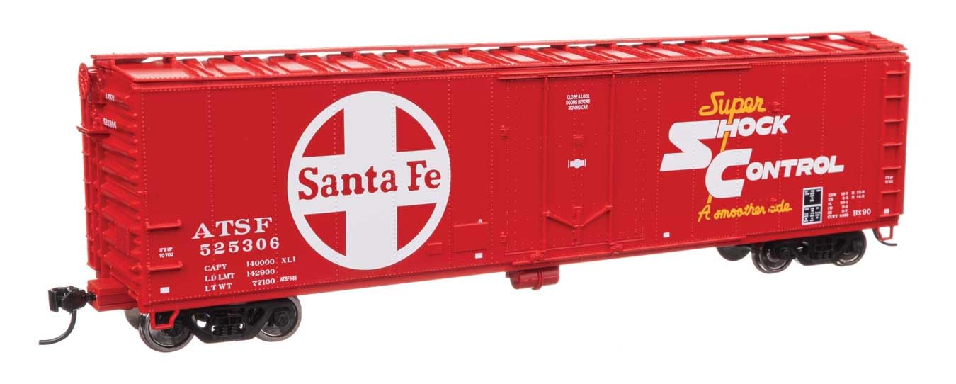 Walthers Mainline 910-2845 HO Scale 50' PC&F Insulated Boxcar - Ready to Run - Santa Fe #525306
