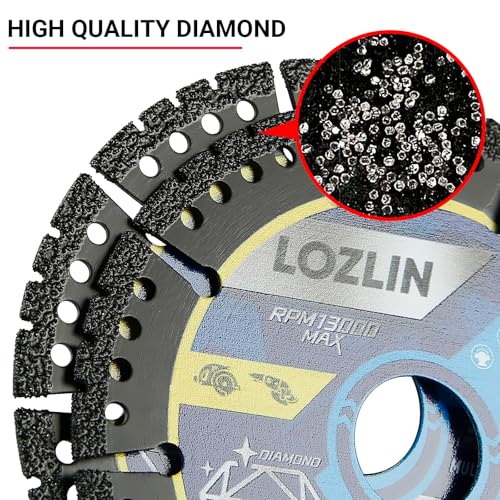 LOZLIN 3-Pack Multi-Purpose Diamond Blade