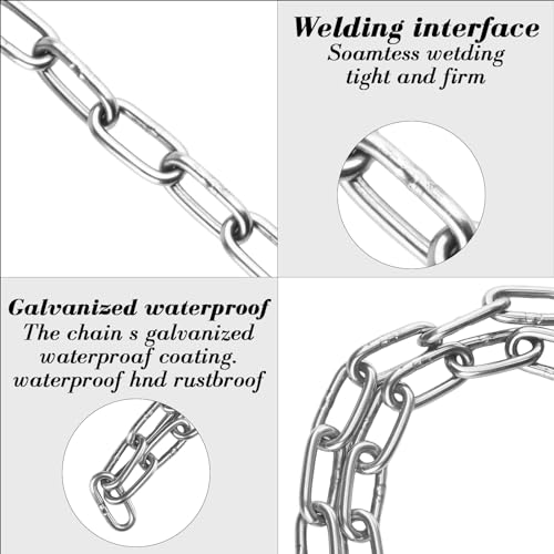 1 paquete de candado de cadena para bicicleta, cadena de seguridad, candado para motocicleta, cadena de acero inoxidable con candado y llave para garaje, puerta, valla, candado para scooter - imagen 4