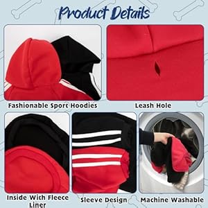 Rypet 2 packs basic dog hoodie pet clothes sweater with hat casual sports hoodie sweatshirt for medium large dogs   cucciolini doodles