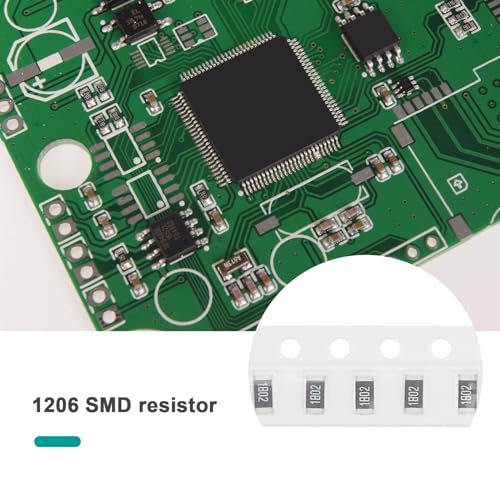 EMSea 660 Stück 1206 Chip-Widerstand 1206-Widerstands-Set SMD-Chip Fester Widerstand Elektronik-Widerstandschip für TV LCD-Monitore Radios Stereoanlagen Reparatur