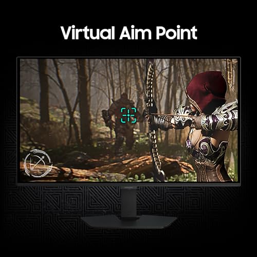 Image of Samsung 27 inch Odyssey QD-OLED G5 Gaming Monitor (Smartchoice) |QHD 2560 x 1440|180 Hz|0.03ms|Pantone-Validated|G-Sync|Free Sync|Glarefree|Ports-DP,HDMI,Headphone|1 Billion Color| LS27FG502SWXXL|Black