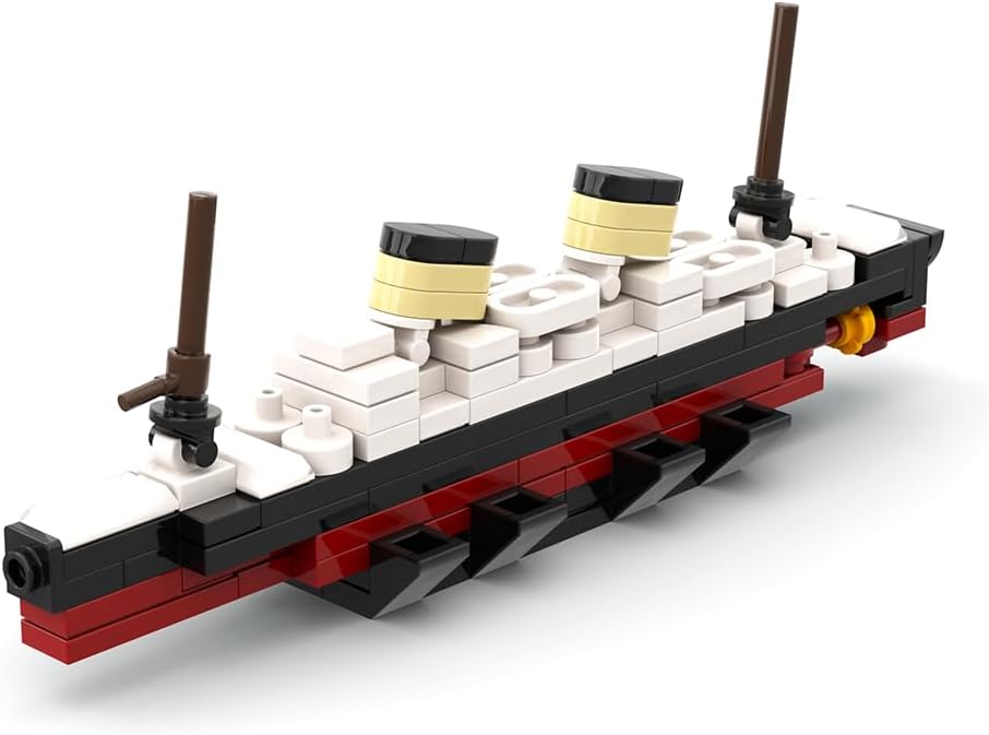 Ocean Liner Miniature Building Blocks, 3D Puzzle Sets DIY Educational Bricks with 537PCS Micro Mini Blocks, Ideal Gift for Teens and Adults