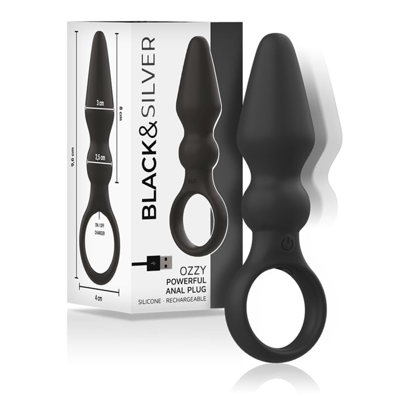 BLACK&SILVER - Ozzy Powerful Silicone Anal Plug