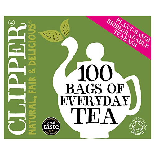 Clipper Organic Everyday 100 Teabags (Pack of 6, total 600 Teabags)