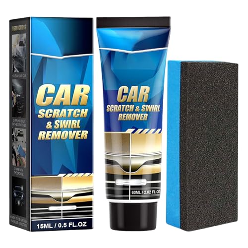 Enleve-Rayures pour Véhicules,Pâte Réparation Éraflures Automobile | Nettoyant Soin Carrosserie Éliminateur Micro-Rayures avec Éponge pour Intérieur Entretien Automobile