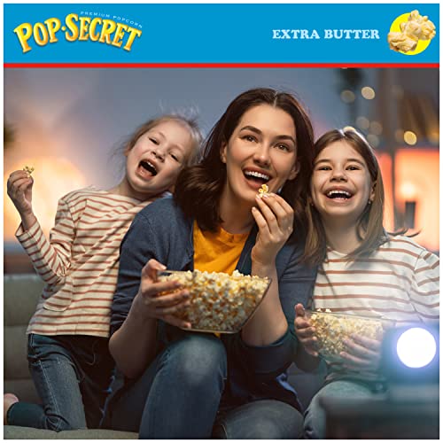 Image of Pop Secret Microwave Popcorn, Extra Butter Flavor, 3.2 Oz Sharing Bags, 6 Ct