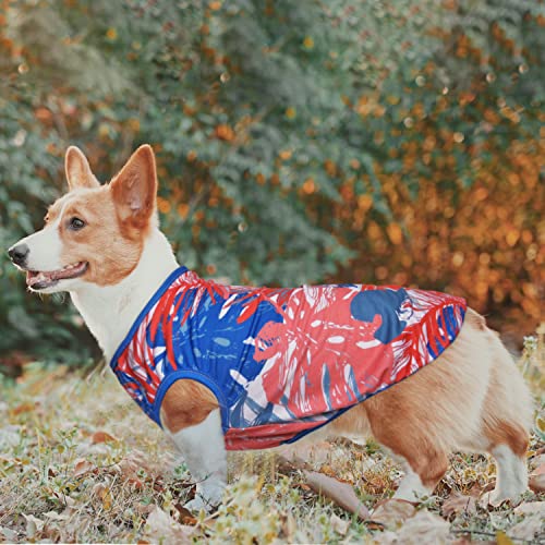 2 Pack Dog Shirts Hawaii Pet Vest Quick Dry Soft Stretchy Summer Soft Sleeveless T-Shirt Dog Cat Clothes For Small Medium Girl Boy, Small #TOP6