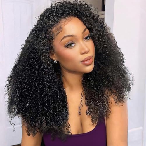 SUPERNOVA Curly Half Wig Human Hair 200 Density 3 In