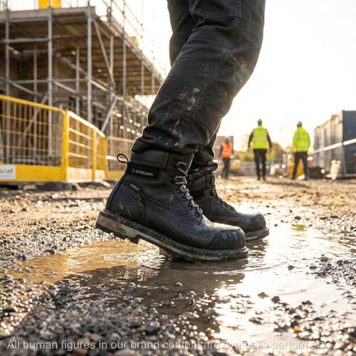 Image of SUREWAY 6in Waterproof Work Boots for Men, Leather, Soft /Composite Toe
