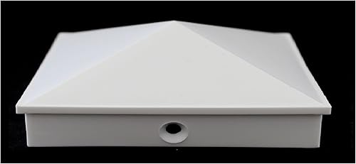 Miniatura 3 de Pirámide de plástico blanco con agujeros preperforados (7.874 in x 7.874 in)