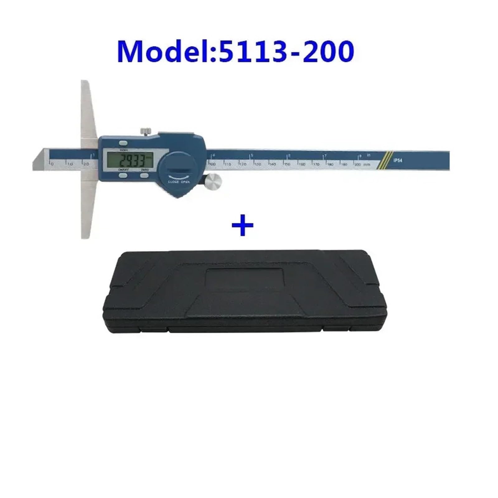 Suwmiarka głębokości Mikrometr 150/200/300 Mm Suwmiarka cyfrowa Elektryczny cyfrowy głębokościomierz ze stali nierdzewnej(0-200mm)