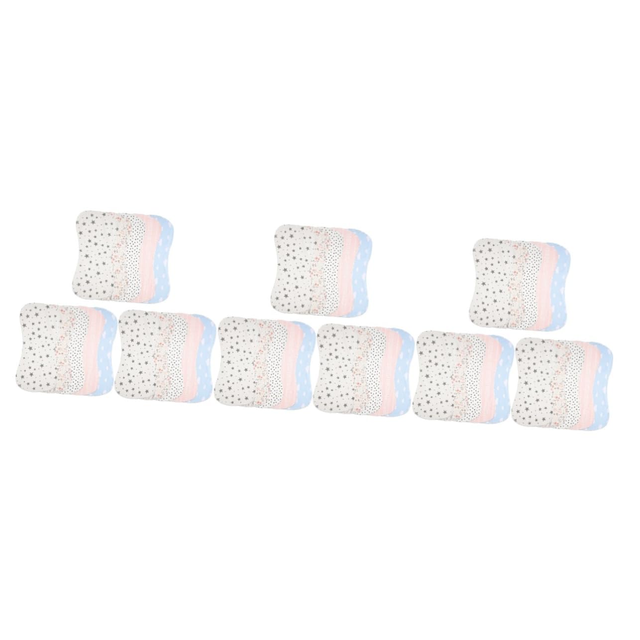 15pièces Bavoirs Coton Imprimés Pour Linges à Éructer Doux Et Absorbants Nés Lot Pratique Et Confortable