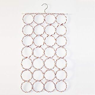 شماعة منظمة للأوشحة (مع 28 حلقة)