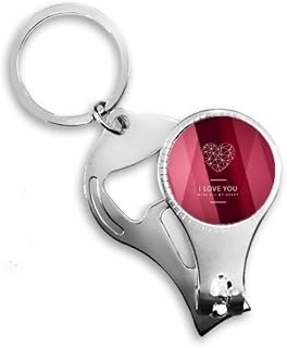 Abridor de garrafa abridor de garrafa para cortador de unhas Red Wine Dia dos Namorados Love You