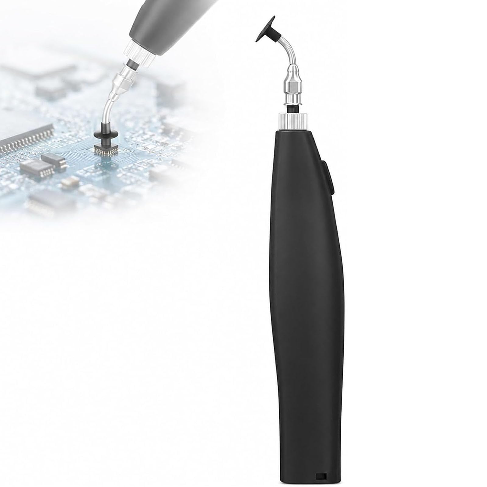 IMOYBBR Vacuum Suction Pen Pickup Tool, Portable Antistatic Component Handling Device With 5 Suction Tips For Electronic Assembly Circuit Board Maintenance And Precision Parts Placement Use