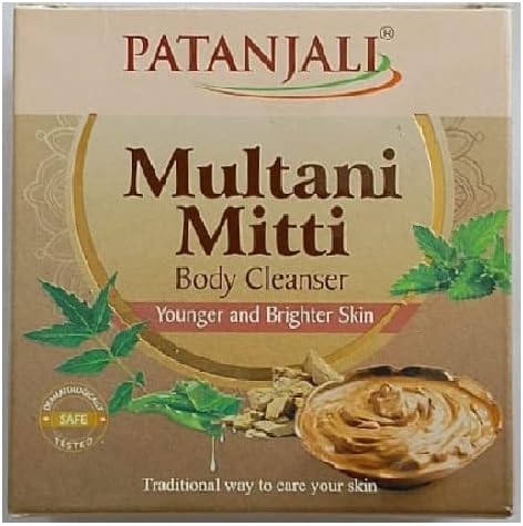 Patanjali Ojas Multani Mitti Body Cleanser, 75g (Pack of 5)