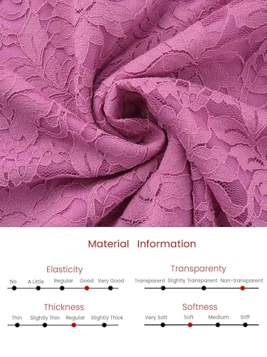 Image of Hobemty Women's Floral Lace Dress V Neck Long Sleeve Cocktail Wedding Bodycon Pencil Dresses