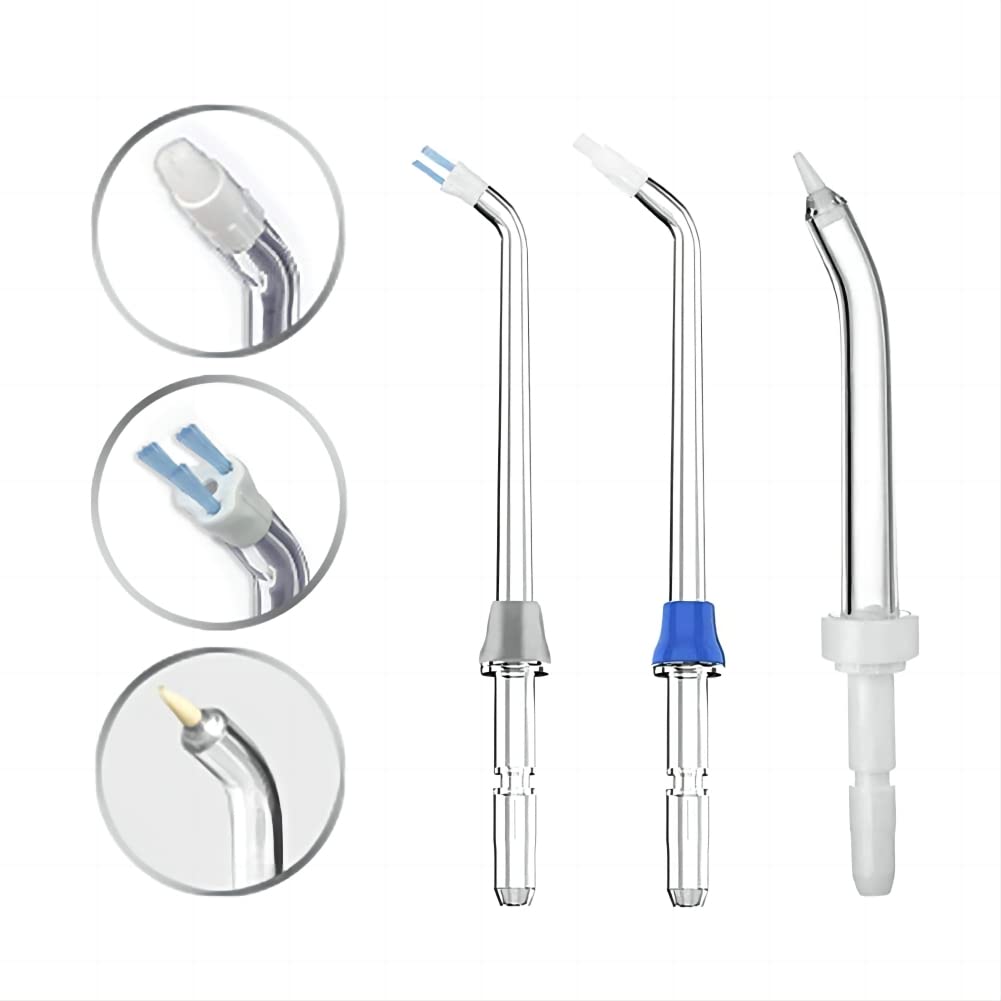 6 pezzi Set di Ugelli per Irrigatore Orale Kit di Punte Jet di Ricambio Compatibile con Waterpik WP-100/WP-250/WP-300/WP-450/WP-560/WP-660/WP-811/WP-900/Flycat FC168/FC188