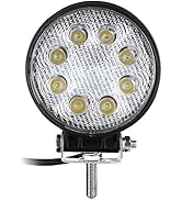 カシムラ LEDワークライト丸 LED8灯 白色 24W 1560lm 6000K ノイズ対策 IP67 DC12/24V NML-1