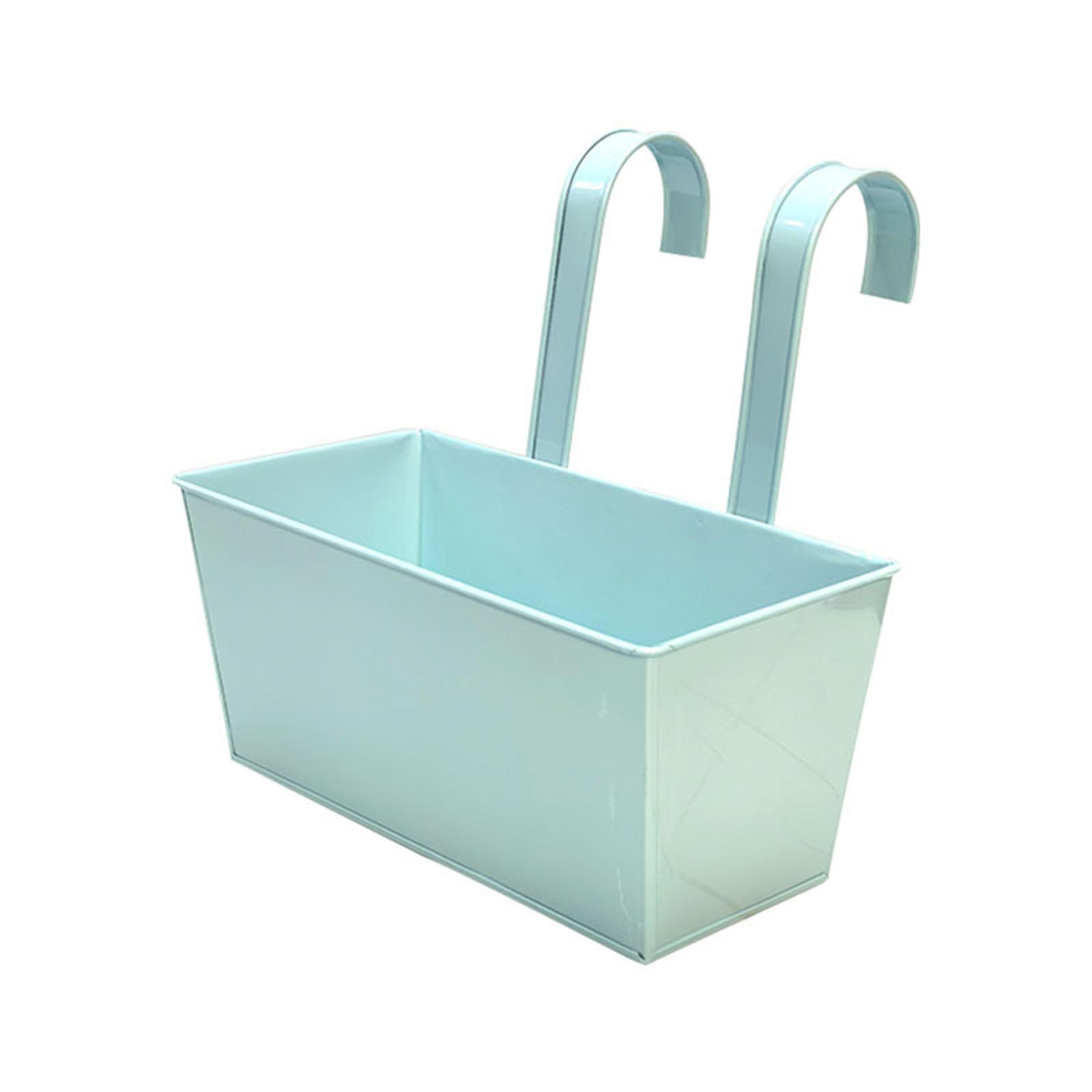 Hsioluted Creative Garden Rectangle Pots for Indoor Desk Decors Rectangle Simple Planter Perfect for Succulents Indoor Flower Buckets
