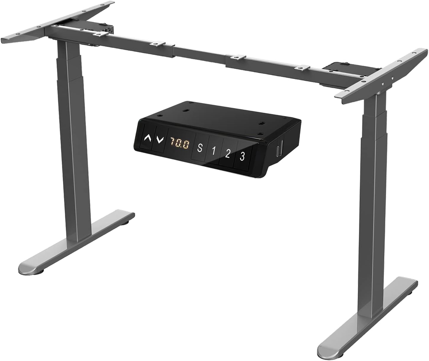 AIMEZO Electric Stand Up Desk Frame w/Dual Motor 3 Tiers Legs Smart