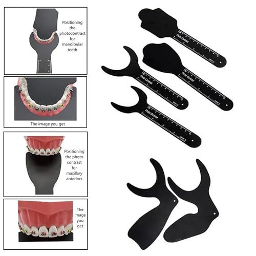 6-teiliges teiliges Kontrastbrett-Set aus Edelstahl, Schwarzer Kontraster für Fotografie, Foto-Hintergrund Kit