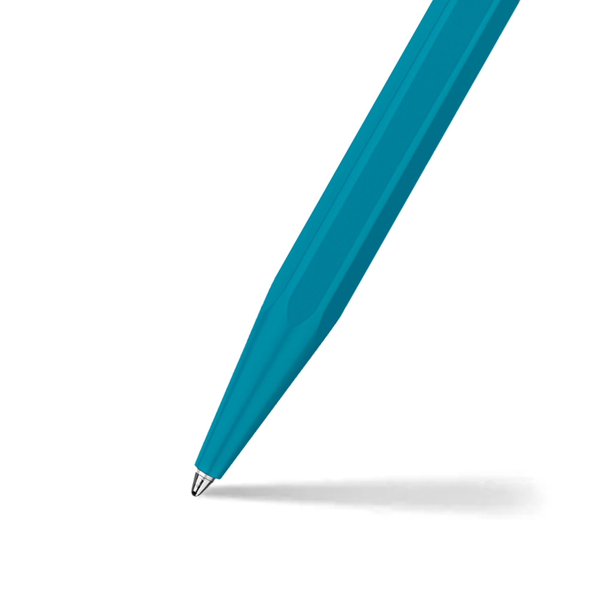 Caran d'Ache Ballpoint pen 849 Paul Smith Cyan/Steel, black M refill, in slimpack, r.blue - Image 2