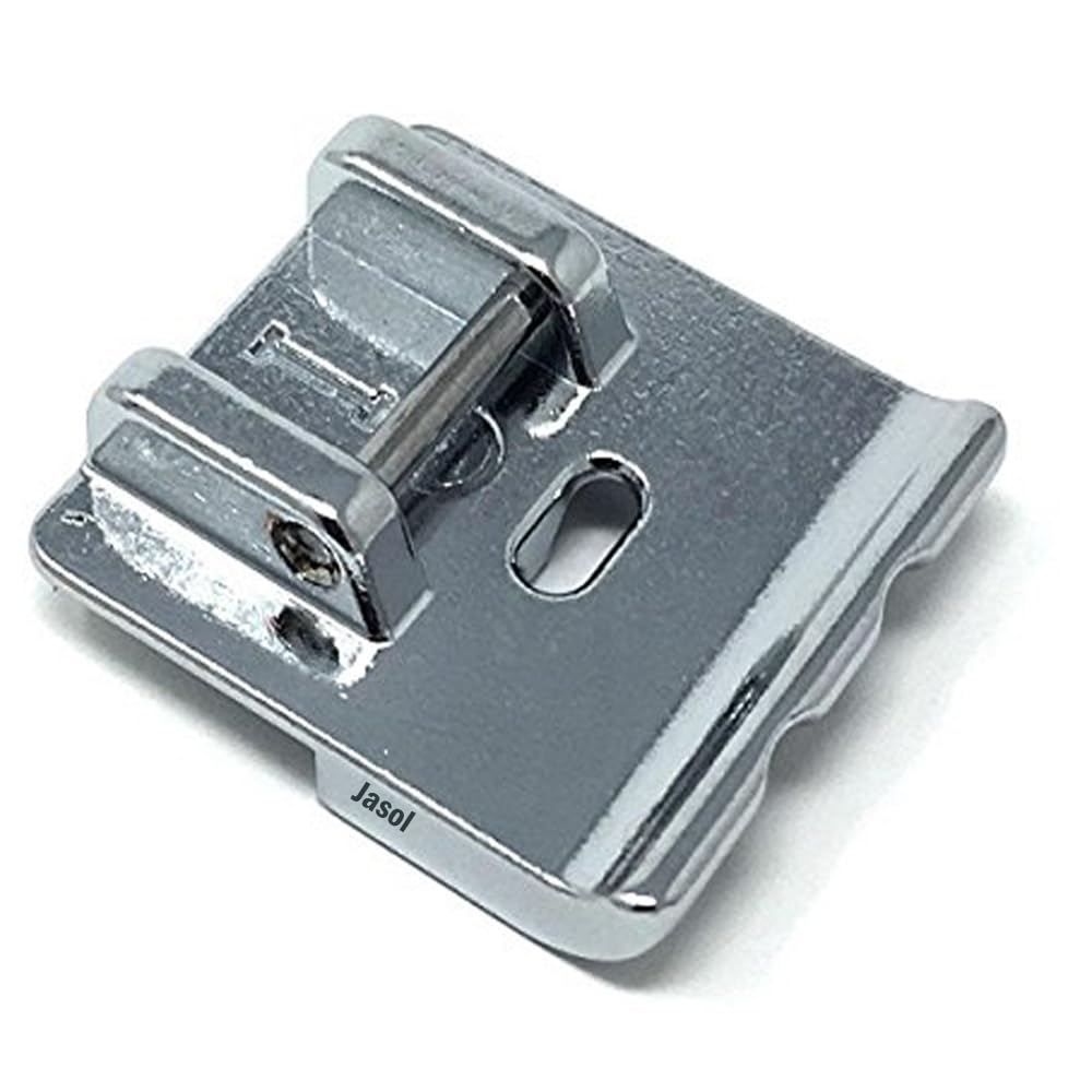 JasolUsha Janome Piping Presser Foot for All Usha Janomoe Automatic Sewing Machines Pack of 1, Silver