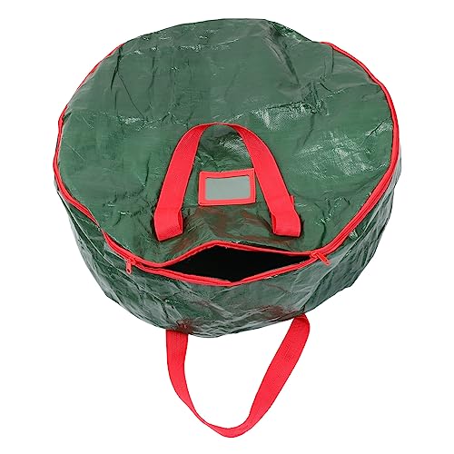 Levemolo 1pc Christmas Wreath Storage Bag Round Design Holiday Storage for Wreaths Pe Material for Xmas Decorations and Organizing Festive Decor