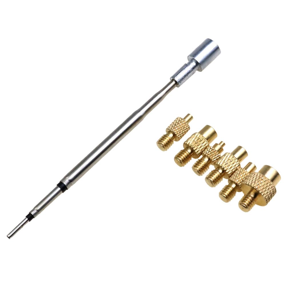 Tuidzljd C210/TS21/HS-02B Heat Insert Nut Iron Tip Trimming Kit Internal Thread Soldering Iron Tip 3D Print Modify Modification Finishing Tool for