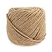 Produktbild lomofila Jute Bindfäden, 3 mm Natur stark Jute-Schnur 4ply natur Dickes Jute-Seil für Floristik, Tag, Geschenke Verpackung, Büro, Garten-Projekte, Basteln DIY Dekoration, 328 Füße/100 (328 Füße/100)